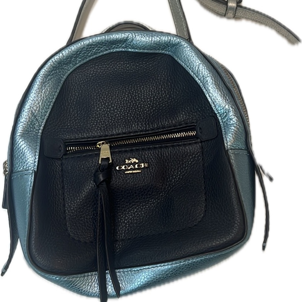 Coach EUC color block Andi mini metallic backpack